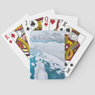 Bevroren gletsjerijs, IJsland Pokerkaarten