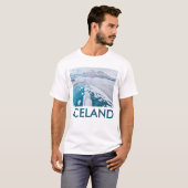 Bevroren gletsjerijs, IJsland T-shirt (Voorkant volledig)