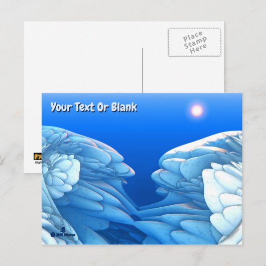 Bevroren golven briefkaart (Voorkant / Achterkant)