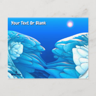 Bevroren golven briefkaart