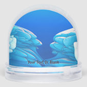 Bevroren golven sneeuwbol (Achterkant)