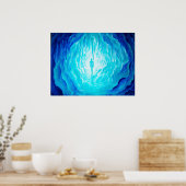 bevroren grot poster (Keuken)