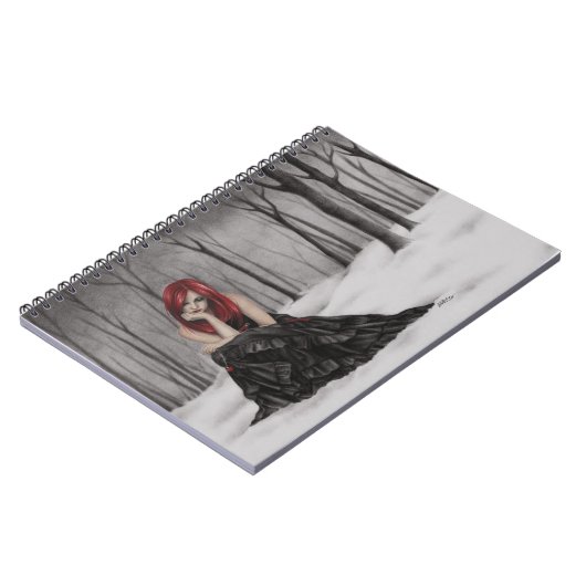 Bevroren hartenlaptop notitieboek (Linkerzijde)