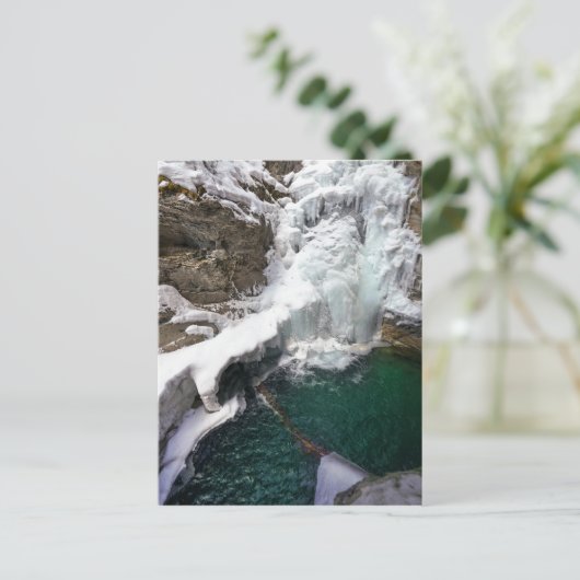 Bevroren Herfsten bij Johnson Creek, Alberta Briefkaart (Staand voorkant)