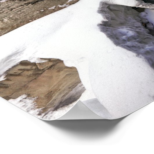 Bevroren Herfsten bij Johnson Creek, Alberta Poster (Hoek)