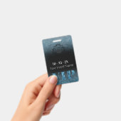 Bevroren Ijs op Zwarte VIP met Logo Badge (Handheld)
