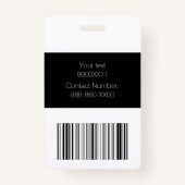 Bevroren ijs op zwarte VIP met Logo Badge (Achterkant)