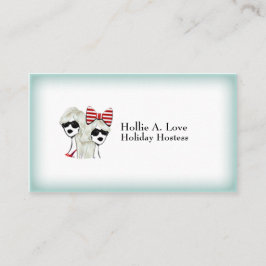 Bevroren ijs | Vervagen naar blauwe grens |  Visitekaartje