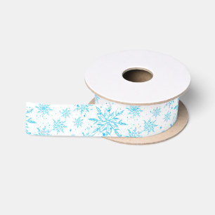 Bevroren ijskristal sneeuwvlok lint