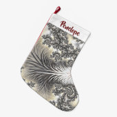 Bevroren ijskristallen, bevroren, zien er fractaal grote kerstsok (Voorkant (Hangend))