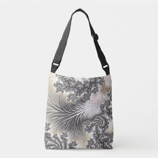 Bevroren ijskristallen Frozen Look Fractal Art Crossbody Tas (Voorkant)