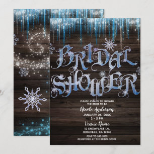 Bevroren IJskristallen Winter Wonderland Bruidsdou Kaart