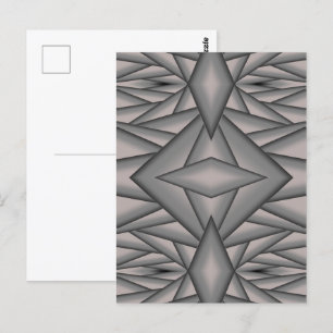 Bevroren in de tijd Abstracte kunst Briefkaart