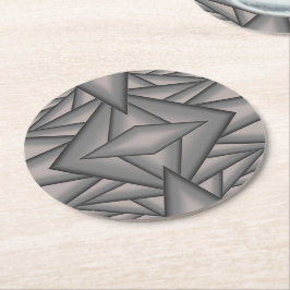 Bevroren in de tijd Abstracte kunst Ronde Kartonnen Onderzetter