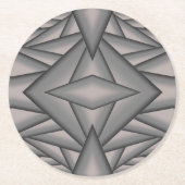 Bevroren in de tijd Abstracte kunst Ronde Kartonnen Onderzetter (Voorkant)