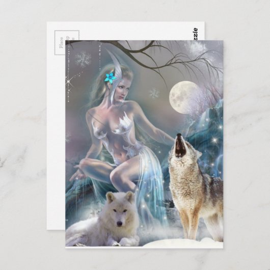 Bevroren in de winterperiode briefkaart (Voorkant / Achterkant)