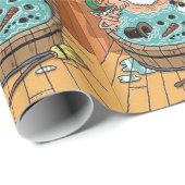 Bevroren in een hete buis cadeaupapier (Rol Hoek)