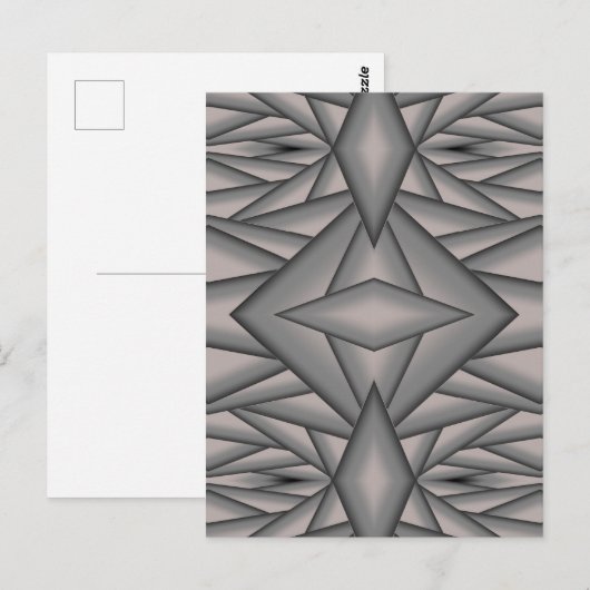 Bevroren in Tijd Abstracte Kunst Briefkaart (Voorkant / Achterkant)