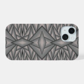 Bevroren in Tijd Abstracte Kunst iPhone 15 Case (Achterkant horizontaal)