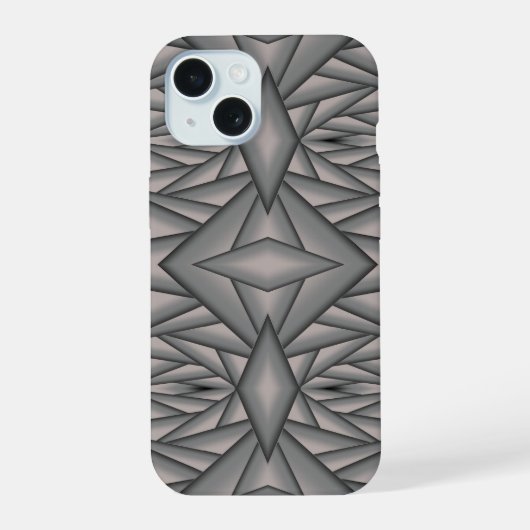 Bevroren in Tijd Abstracte Kunst iPhone 15 Case (Achterkant)