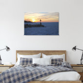 Bevroren in Time Sunset Canvas Afdruk (Insitu (Slaapkamer))