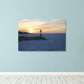 Bevroren in Time Sunset Canvas Afdruk (Insitu (Houten vloer))