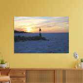 Bevroren in Time Sunset Canvas Afdruk (Insitu (Woonkamer))