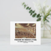 Bevroren in Venetië (1708) door Gabriele Bella Briefkaart (Staand voorkant)