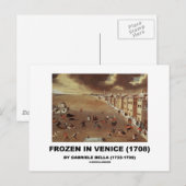 Bevroren in Venetië (1708) door Gabriele Bella Briefkaart (Voorkant / Achterkant)