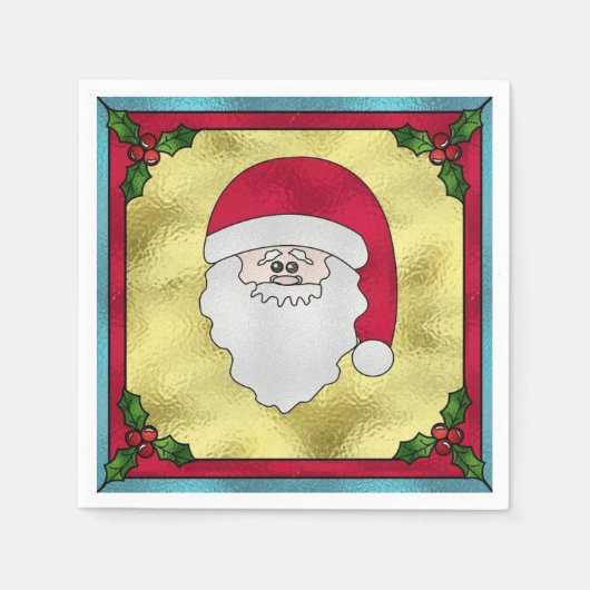 Bevroren Kerstman Servet (Voorkant)