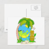 Bevroren kikker briefkaart (Voorkant / Achterkant)