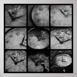 Bevroren klok poster