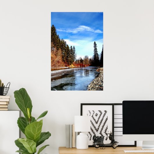 Bevroren kreek poster (Thuiskantoor)
