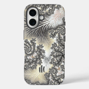 Bevroren kristallen van ijs, bevroren Fractal Mono iPhone 16 Hoesje