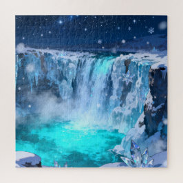 Bevroren Kristalwaterval Legpuzzel