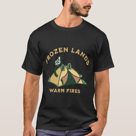 Bevroren land, warme vuren t-shirt (Voorkant)