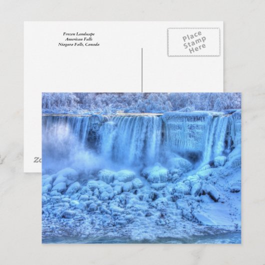 Bevroren landschap briefkaart (Voorkant / Achterkant)