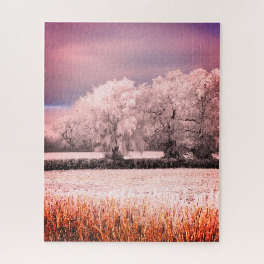 Bevroren landschap legpuzzel (Verticaal)