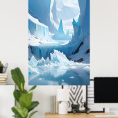 bevroren landschap poster (Thuiskantoor)