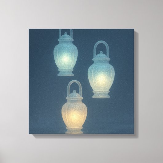 Bevroren Lantaarns Canvas Afdruk (Voorkant)