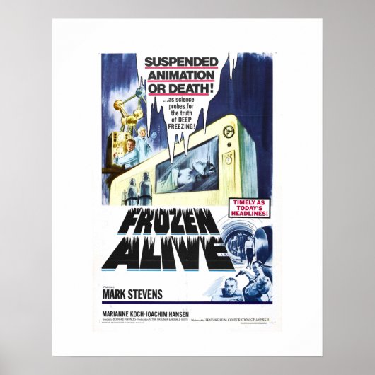 Bevroren levende dieren poster (Voorkant)