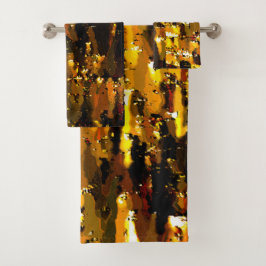 Bevroren lichten onder ijs bad handdoek