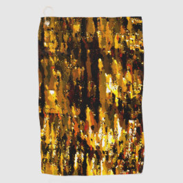 Bevroren lichten onder ijs golfhanddoek