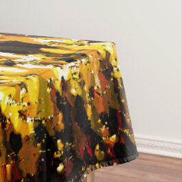 Bevroren lichten onder ijs tafelkleed