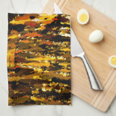 Bevroren lichten onder ijs theedoek (Quarter Fold)