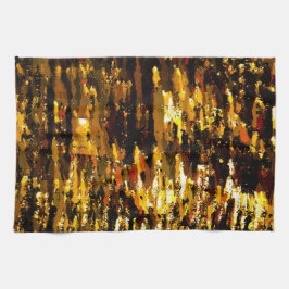 Bevroren lichten onder ijs theedoek