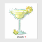 Bevroren Margarita Glas Limoen Mexico Sticker (Vel)
