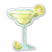 Bevroren Margarita Glas Limoen Mexico Sticker (Voorkant)