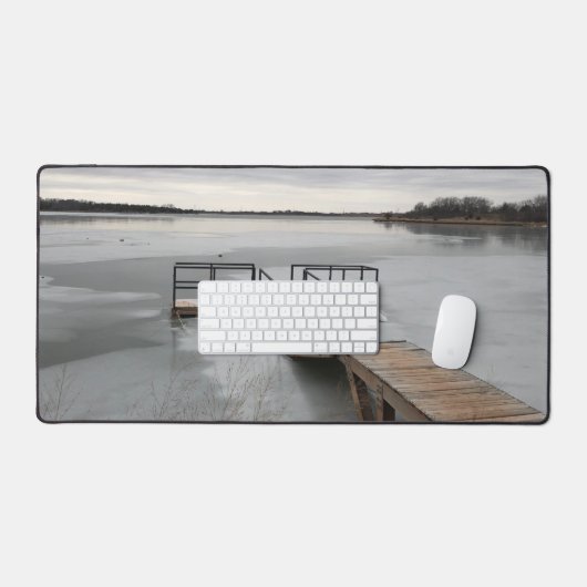 Bevroren meer bureaumat (Keyboard & Muis)