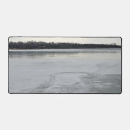 Bevroren meer bureaumat